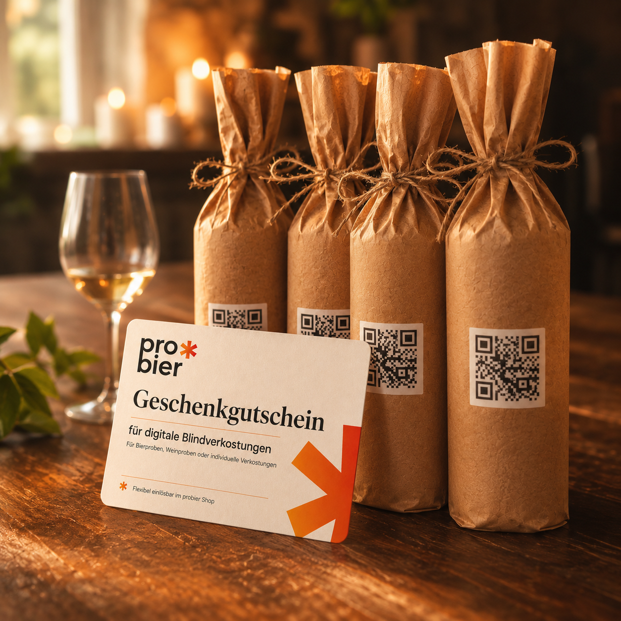 Geschenkgutschein für eine probier Verkostung